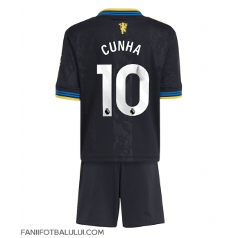 Manchester United Matheus Cunha #10 Echipament de Fotbal Replică 2025-26 Copii Treilea (+ Șorturi)